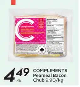 Sobeys COMPLIMENTS Peameal Bacon Chub offer