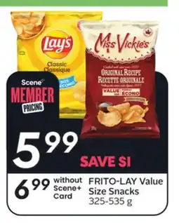 Sobeys FRITO-LAY Value Size Snacks offer