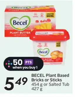 Sobeys BECEL Plant Based Bricks or Sticks offer