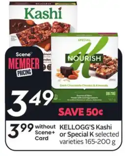 Sobeys KELLOGG'S Kashi or Special K offer