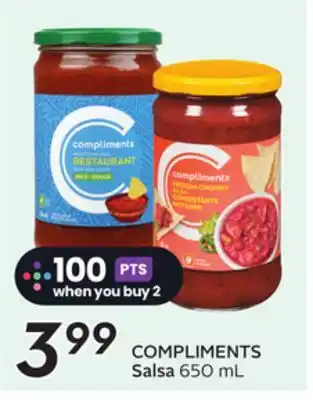 Sobeys COMPLIMENTS Salsa offer