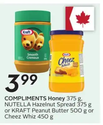 Sobeys COMPLIMENTS Honey offer