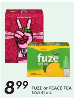 Sobeys FUZE or PEACE TEA offer