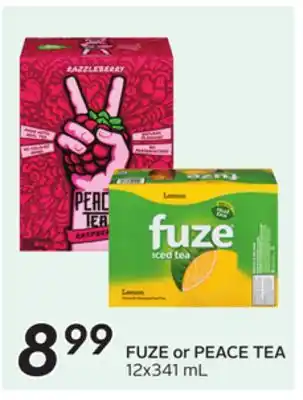 Sobeys FUZE or PEACE TEA offer