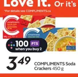 Sobeys COMPLIMENTS Soda Crackers offer