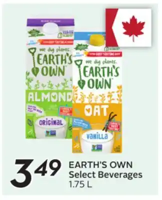 Sobeys EARTH'S OWN Select Beverages offer