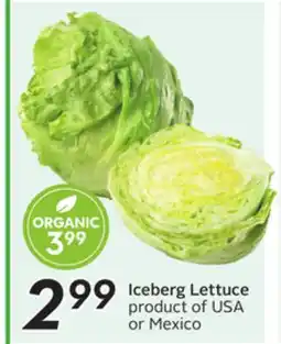 Sobeys Iceberg Lettuce offer