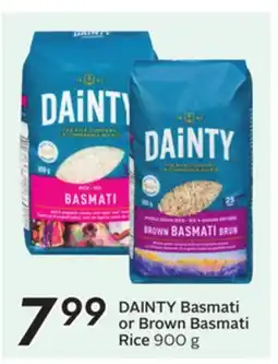 Sobeys DAINTY Basmati or Brown Basmati Rice offer