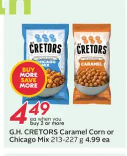 Sobeys G. H. CRETORS Caramel Corn or Chicago Mix offer