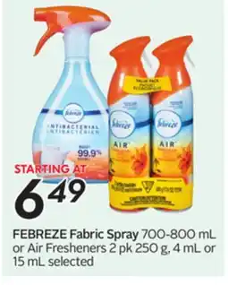 Sobeys FEBREZE Fabric Spray offer