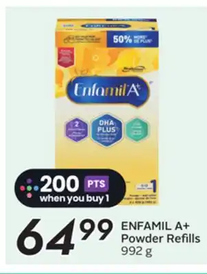 Sobeys ENFAMIL A + Powder Refills offer