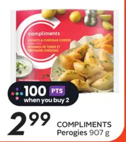 Sobeys COMPLIMENTS Perogies offer