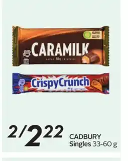 Sobeys CADBURY Singles offer