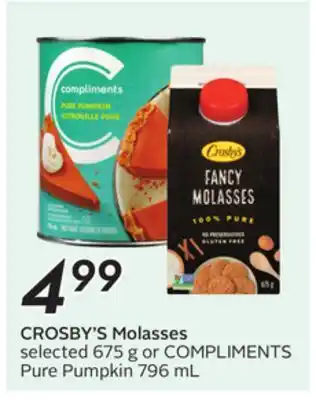 Sobeys CROSBY'S Molasses offer