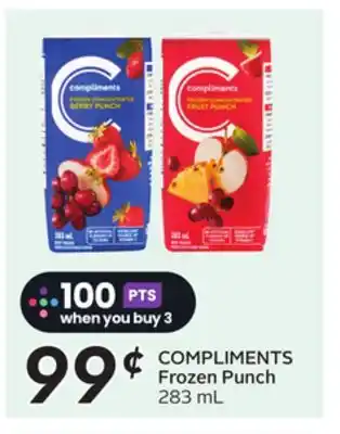 Sobeys COMPLIMENTS Frozen Punch offer