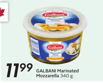 Sobeys GALBANI Marinated Mozzarella offer