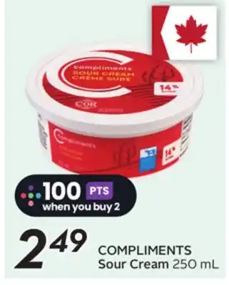 Sobeys COMPLIMENTS Sour Cream offer