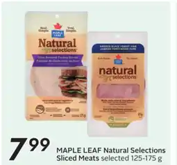 Sobeys MAPLE LEAF Natural Selections Sliced Meats offer