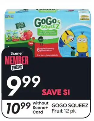 Sobeys GOGO SQUEEZ Fruit offer