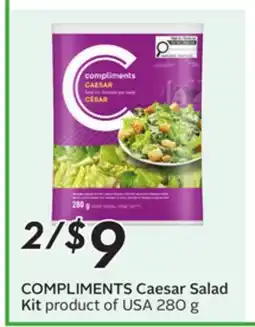 Sobeys COMPLIMENTS Caesar Salad Kit offer