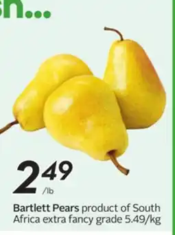 Sobeys Bartlett Pears offer