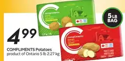 Sobeys COMPLIMENTS Potatoes offer