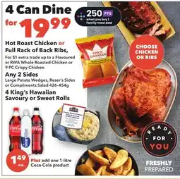 Sobeys Hot Roast Chicken or Full Rack of Back Ribs offer