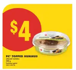 No Frills PC TOPPED HUMMUS, 280 g offer