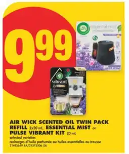 No Frills AIR WICK SCENTED OIL TWIN PACK REFILL 2x20 mL, ESSENTIAL MIST or PULSE VIBRANT KIT 20 mL offer