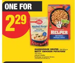 No Frills HAMBURGER HELPER 158-220 g or BETTY CROCKER POTATOES 141-215 g offer