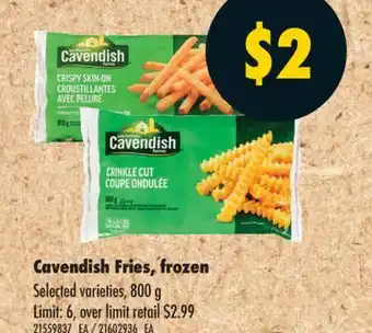 No Frills CAVENDISH FRIES, 800 g offer