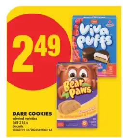 No Frills DARE COOKIES, 168-315 g offer