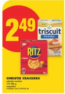 No Frills CHRISTIE CRACKERS, 175-386 G offer