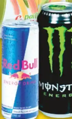 No Frills MONSTER 473 mL or RED BULL 250 mL ENERGY DRINK offer