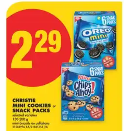 No Frills CHRISTIE MINI COOKIES or SNACK PACKS, 150-200 g offer