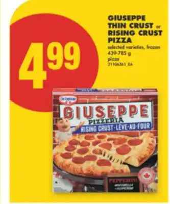 No Frills GIUSEPPE THIN CRUST or RISING CRUST PIZZA, 439-785 g offer