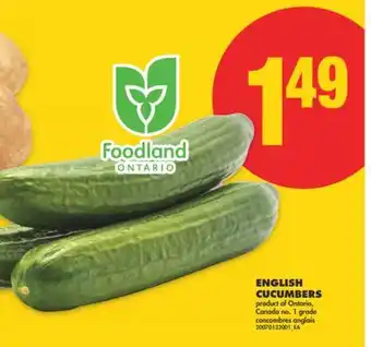 No Frills ENGLISH CUCUMBERS offer