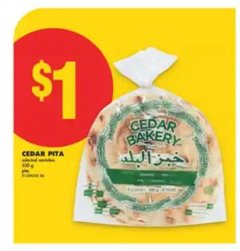 No Frills CEDAR PITA, 330 G offer