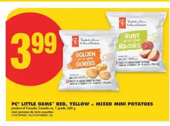 No Frills PC LITTLE GEMS RED, YELLOW or MIXED MINI POTATOES offer