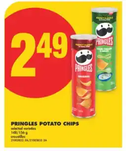 No Frills PRINGLES POTATO CHIPS, 148/156 g offer