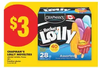 No Frills CHAPMAN'S LOLLY NOVELTIES 28' s offer