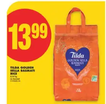 No Frills TILDA GOLDEN SELLA BASMATI RICE 4.54 kg offer