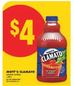 No Frills MOTT'S CLAMATO, 1.89 L offer