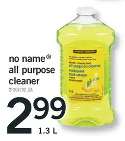 Fortinos NO NAME ALL PURPOSE CLEANER, 1.3 L offer