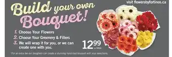 Fortinos Build your own Bouquet offer