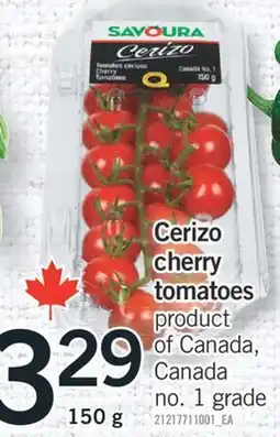 Fortinos CERIZO CHERRY TOMATOES, 150 g offer