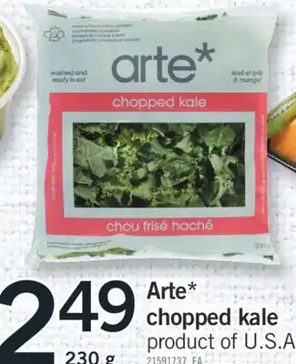 Fortinos Arte* chopped kale, 230 G offer