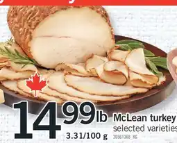 Fortinos MCLEAN TURKEY, 3.31/100 G offer