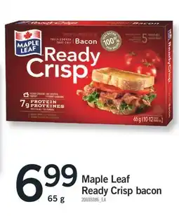 Fortinos MAPLE LEAF READY CRISP BACON,65g offer