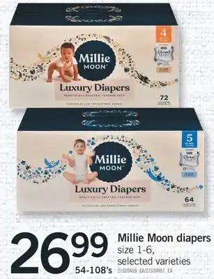 Fortinos MILLIE MOON DIAPERS, 54-108'S offer